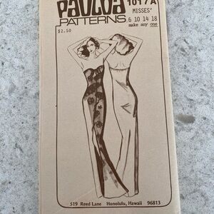 Vintage Sewing Pattern Misses' Maxi Dress